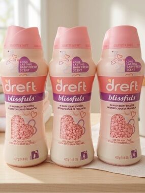 Dreft Blissfuls In-Wash Scent Booster - Baby Fresh Scent (3 Pack, 14.8oz Each)